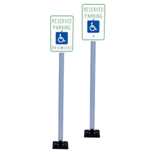 View Handicap Sign with Sta-Rite™ Aluminum Bollard Enhanced Post